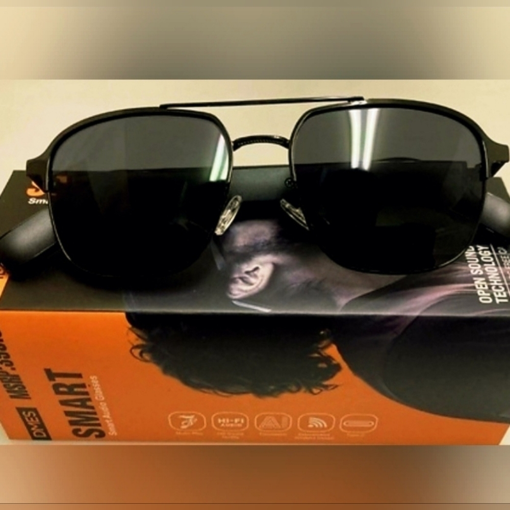 NWT DMES Smart Audio Sunglasses Bluetooth Open Ear Calls Translation Black - Picture 13 of 17